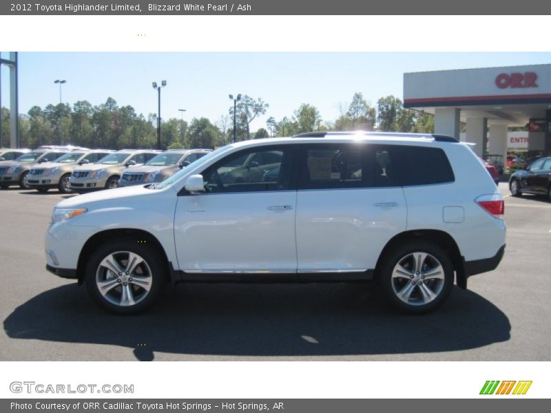 Blizzard White Pearl / Ash 2012 Toyota Highlander Limited