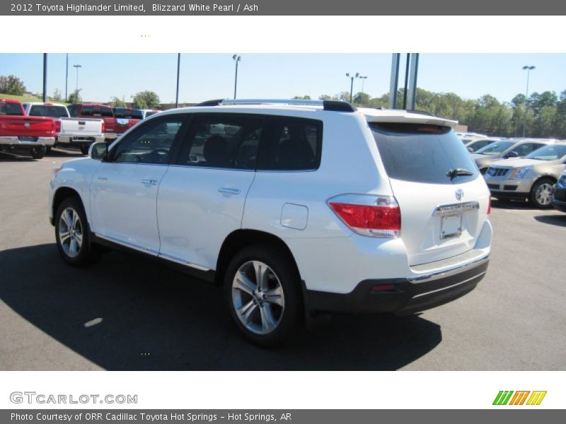 Blizzard White Pearl / Ash 2012 Toyota Highlander Limited