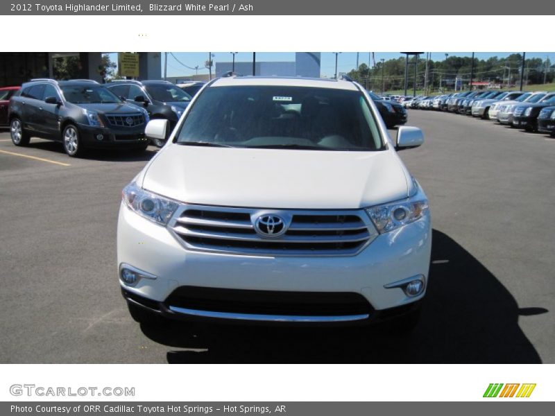 Blizzard White Pearl / Ash 2012 Toyota Highlander Limited