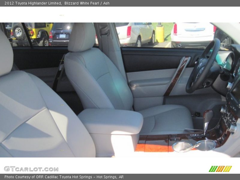 Blizzard White Pearl / Ash 2012 Toyota Highlander Limited