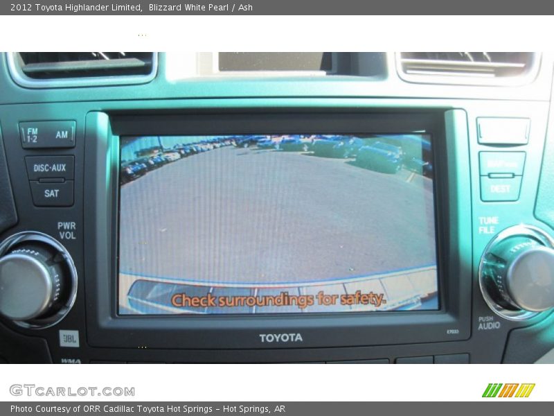 Blizzard White Pearl / Ash 2012 Toyota Highlander Limited