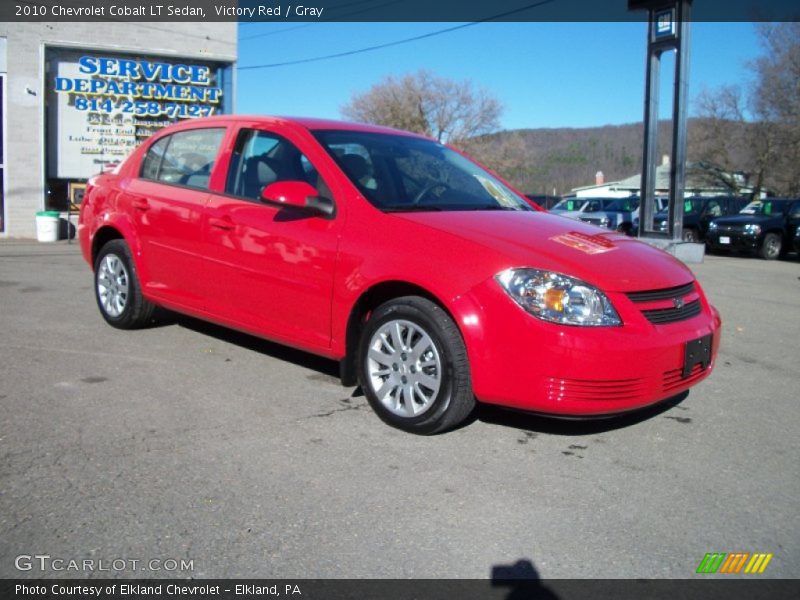 Victory Red / Gray 2010 Chevrolet Cobalt LT Sedan