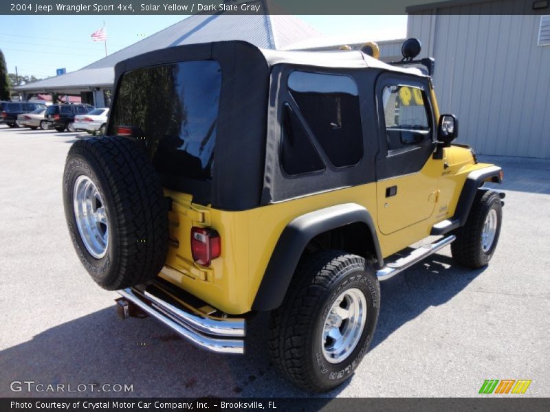 Solar Yellow / Dark Slate Gray 2004 Jeep Wrangler Sport 4x4