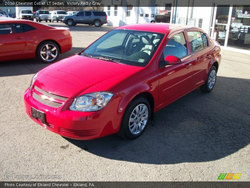Victory Red / Gray 2010 Chevrolet Cobalt LT Sedan