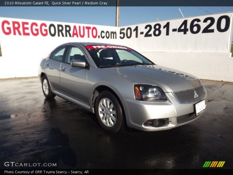Quick Silver Pearl / Medium Gray 2010 Mitsubishi Galant FE
