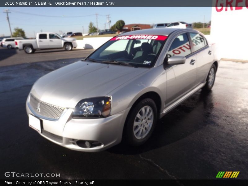 Quick Silver Pearl / Medium Gray 2010 Mitsubishi Galant FE