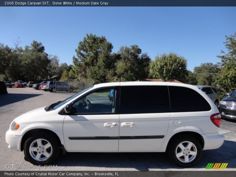 Stone White / Medium Slate Gray 2006 Dodge Caravan SXT