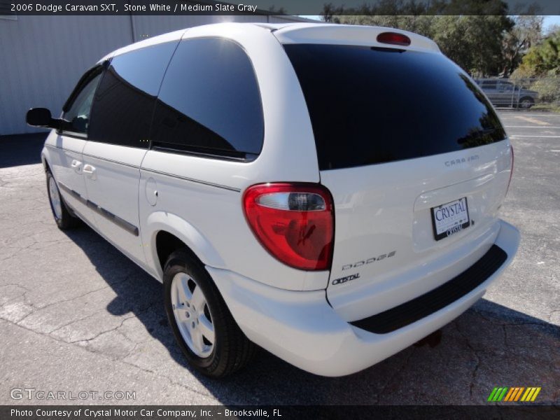 Stone White / Medium Slate Gray 2006 Dodge Caravan SXT