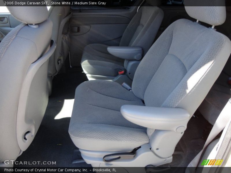 Stone White / Medium Slate Gray 2006 Dodge Caravan SXT