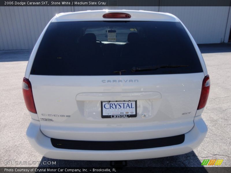 Stone White / Medium Slate Gray 2006 Dodge Caravan SXT
