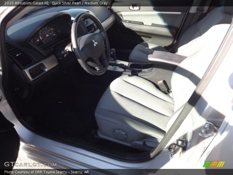 Quick Silver Pearl / Medium Gray 2010 Mitsubishi Galant FE