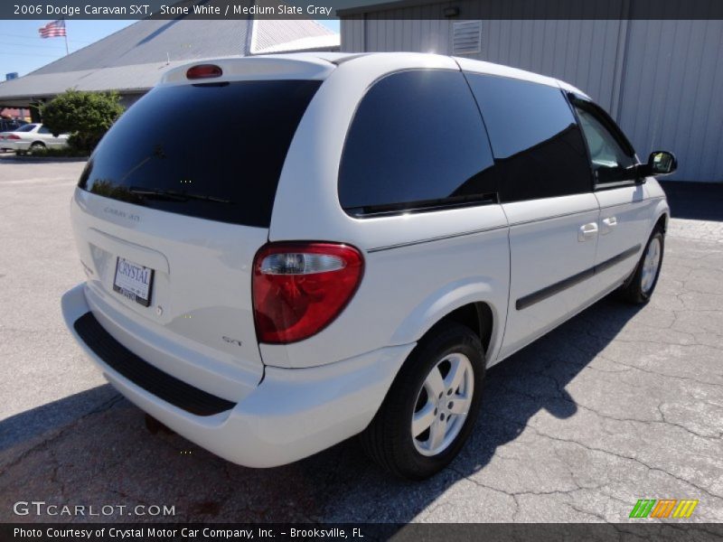 Stone White / Medium Slate Gray 2006 Dodge Caravan SXT