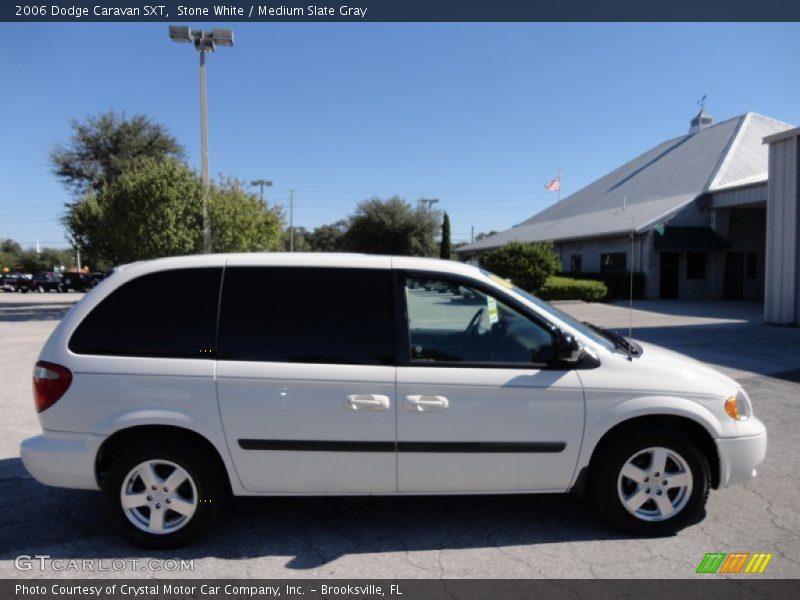 Stone White / Medium Slate Gray 2006 Dodge Caravan SXT
