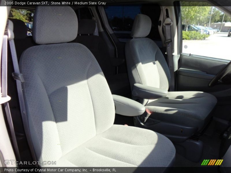 Stone White / Medium Slate Gray 2006 Dodge Caravan SXT