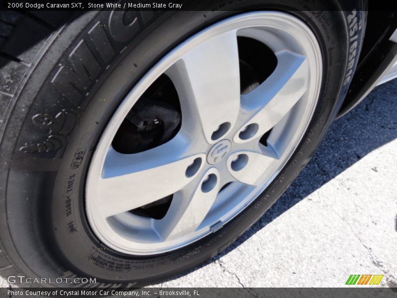 Stone White / Medium Slate Gray 2006 Dodge Caravan SXT