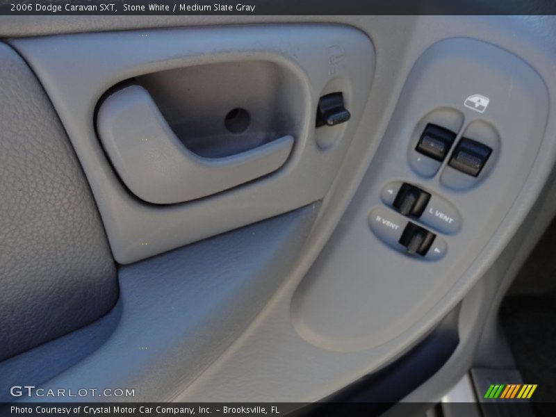 Stone White / Medium Slate Gray 2006 Dodge Caravan SXT