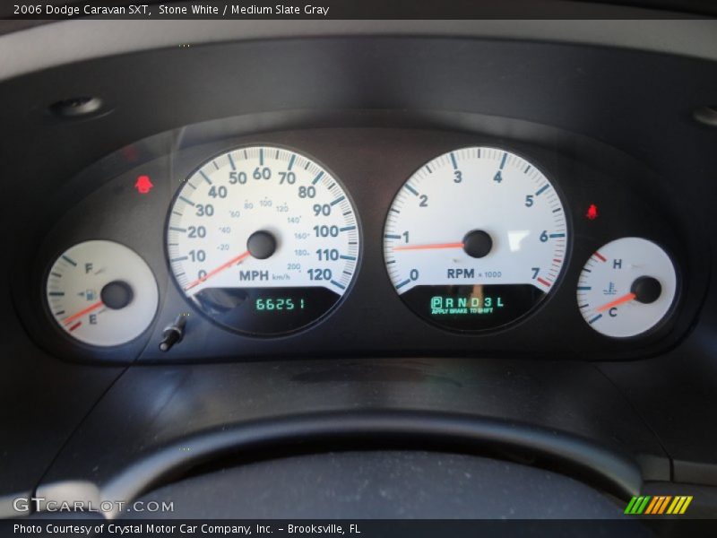 Stone White / Medium Slate Gray 2006 Dodge Caravan SXT