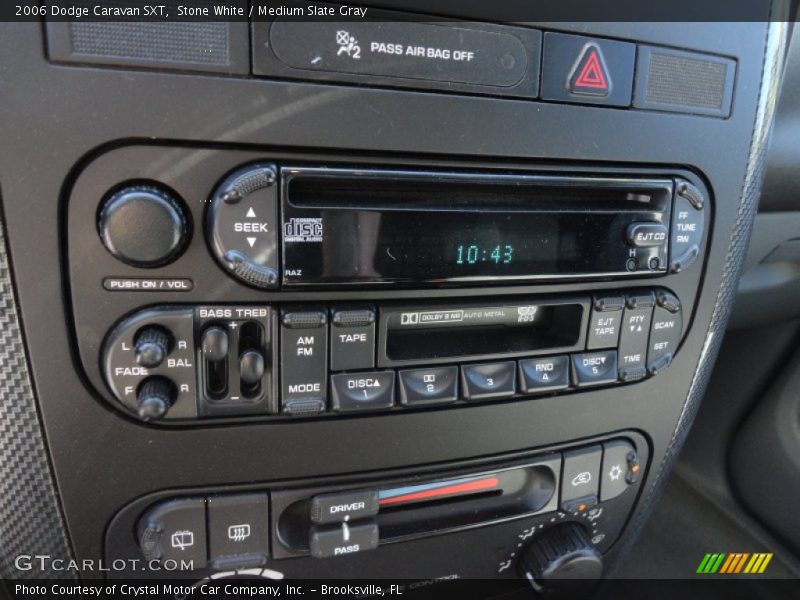 Stone White / Medium Slate Gray 2006 Dodge Caravan SXT
