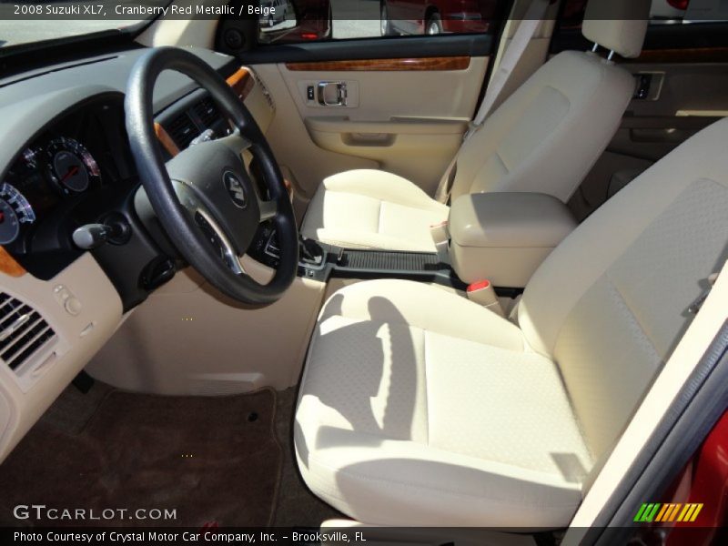 Cranberry Red Metallic / Beige 2008 Suzuki XL7