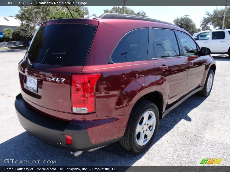 Cranberry Red Metallic / Beige 2008 Suzuki XL7