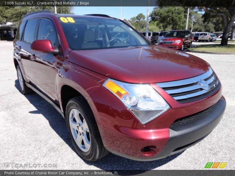 Cranberry Red Metallic / Beige 2008 Suzuki XL7