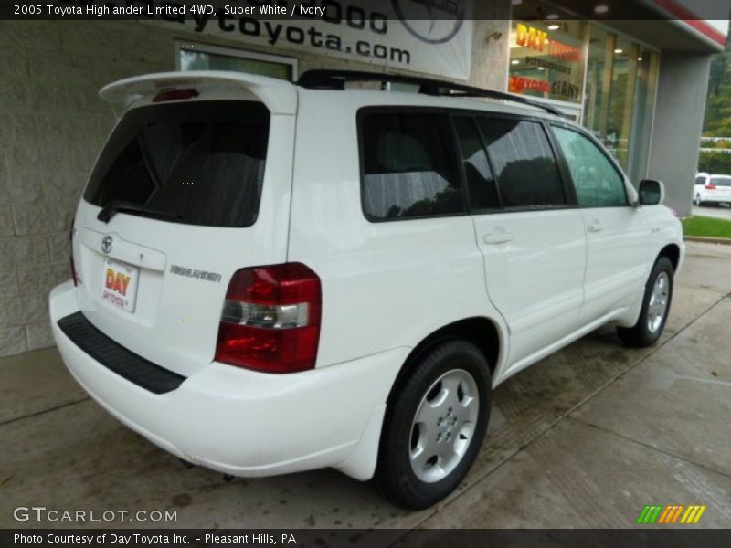 Super White / Ivory 2005 Toyota Highlander Limited 4WD
