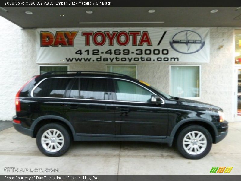 Ember Black Metallic / Off Black 2008 Volvo XC90 3.2 AWD