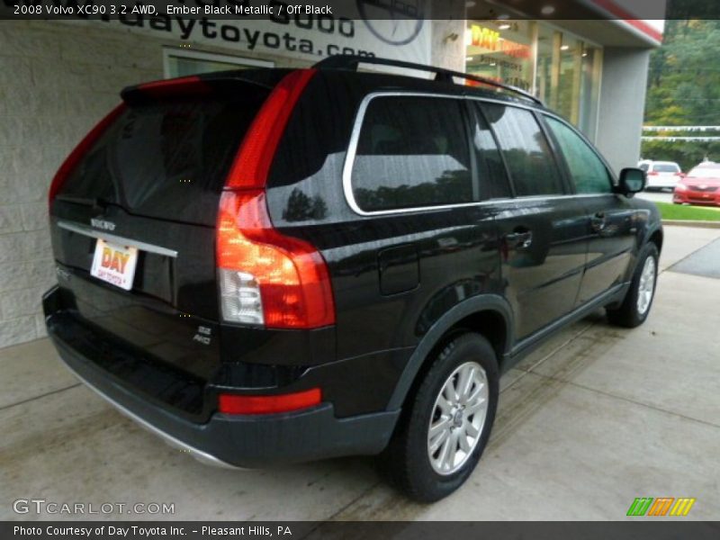 Ember Black Metallic / Off Black 2008 Volvo XC90 3.2 AWD