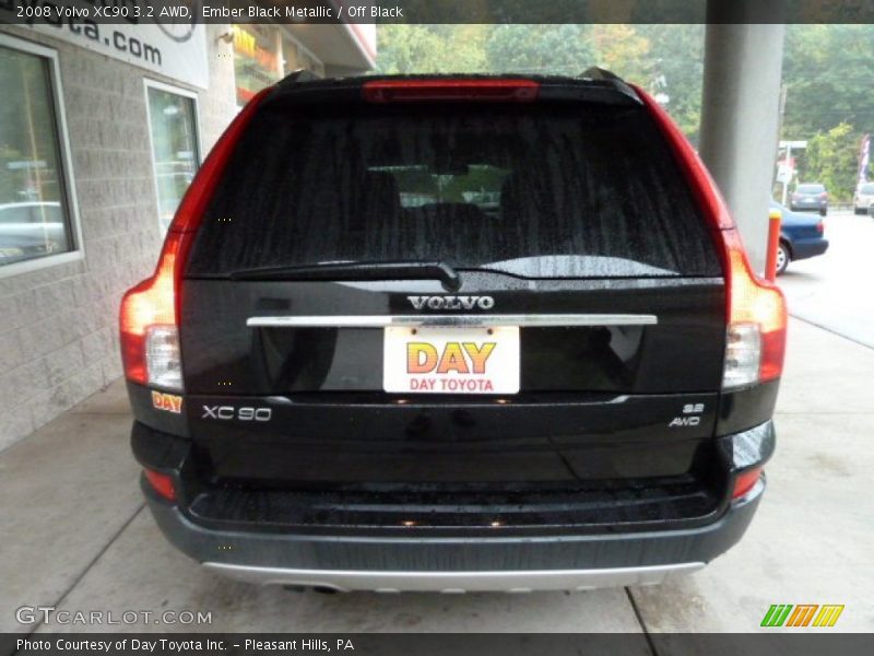 Ember Black Metallic / Off Black 2008 Volvo XC90 3.2 AWD