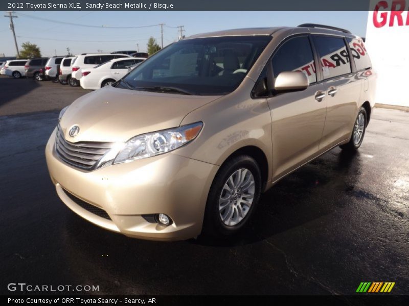 Sandy Beach Metallic / Bisque 2012 Toyota Sienna XLE