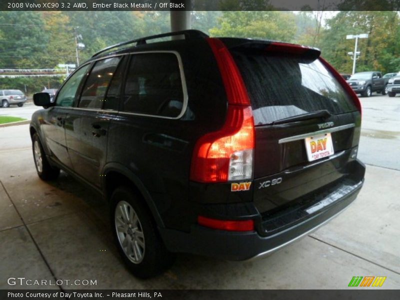 Ember Black Metallic / Off Black 2008 Volvo XC90 3.2 AWD