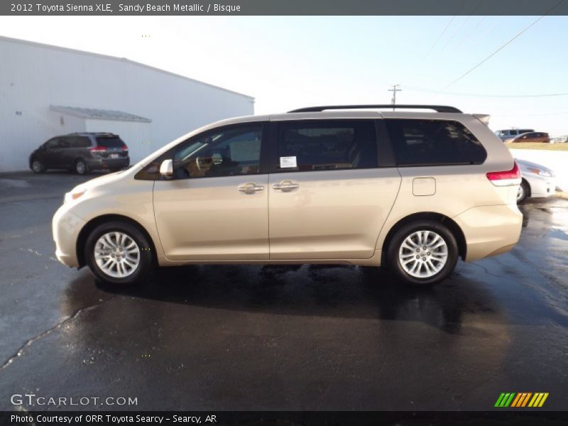 Sandy Beach Metallic / Bisque 2012 Toyota Sienna XLE