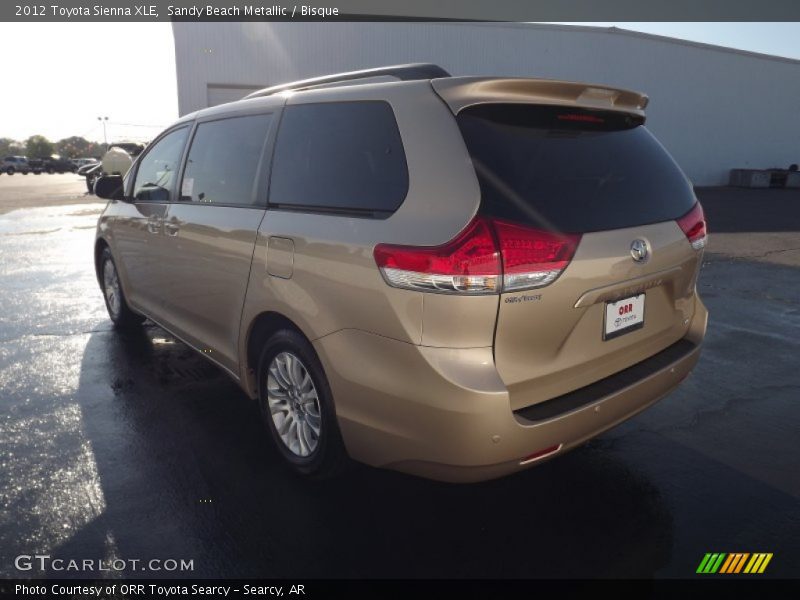 Sandy Beach Metallic / Bisque 2012 Toyota Sienna XLE
