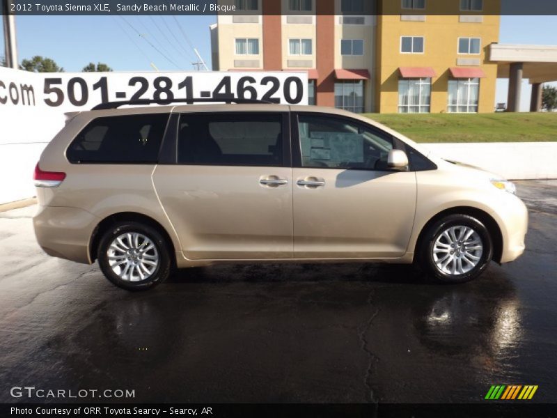 Sandy Beach Metallic / Bisque 2012 Toyota Sienna XLE