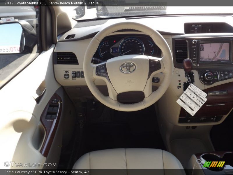 Sandy Beach Metallic / Bisque 2012 Toyota Sienna XLE