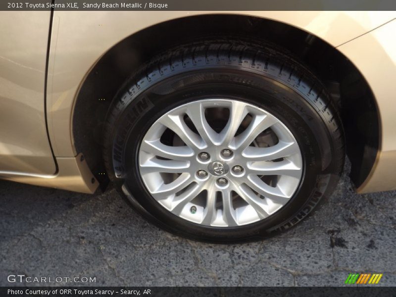 Sandy Beach Metallic / Bisque 2012 Toyota Sienna XLE