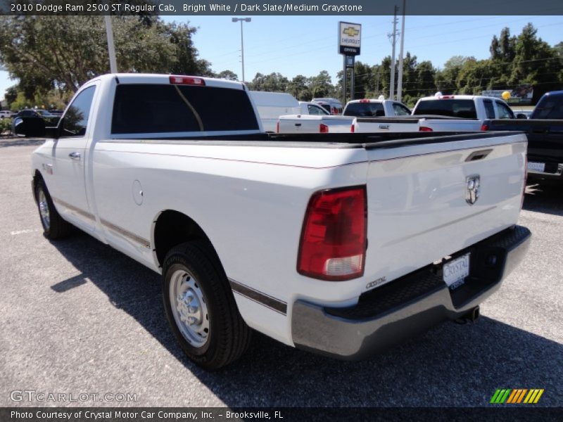 Bright White / Dark Slate/Medium Graystone 2010 Dodge Ram 2500 ST Regular Cab