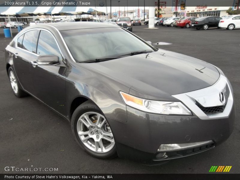 Grigio Gray Metallic / Taupe 2009 Acura TL 3.5