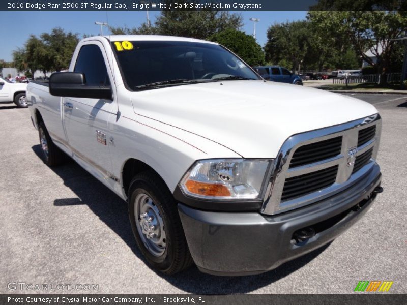 Bright White / Dark Slate/Medium Graystone 2010 Dodge Ram 2500 ST Regular Cab