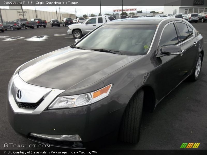 Grigio Gray Metallic / Taupe 2009 Acura TL 3.5