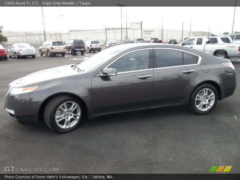 Grigio Gray Metallic / Taupe 2009 Acura TL 3.5