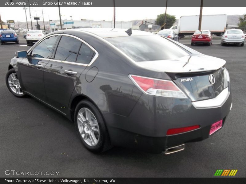 Grigio Gray Metallic / Taupe 2009 Acura TL 3.5