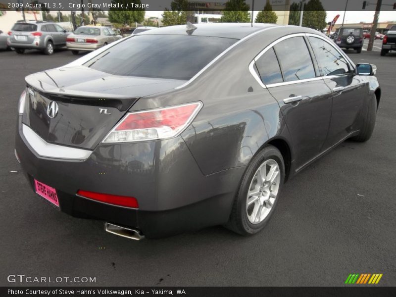 Grigio Gray Metallic / Taupe 2009 Acura TL 3.5