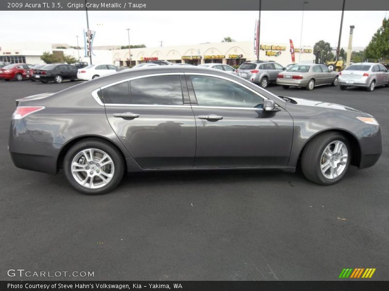 Grigio Gray Metallic / Taupe 2009 Acura TL 3.5