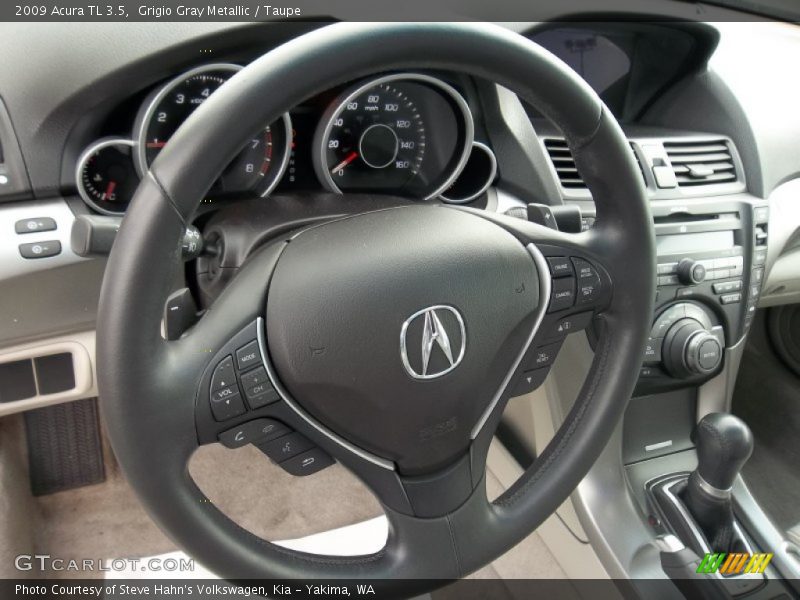 Grigio Gray Metallic / Taupe 2009 Acura TL 3.5