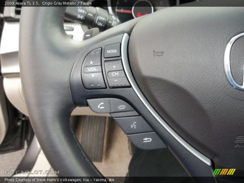 Grigio Gray Metallic / Taupe 2009 Acura TL 3.5