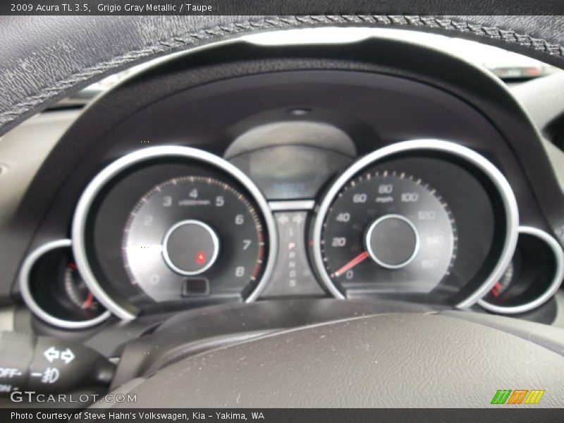 Grigio Gray Metallic / Taupe 2009 Acura TL 3.5