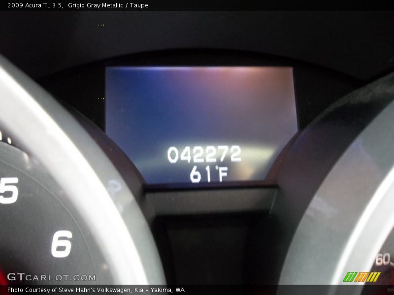 Grigio Gray Metallic / Taupe 2009 Acura TL 3.5