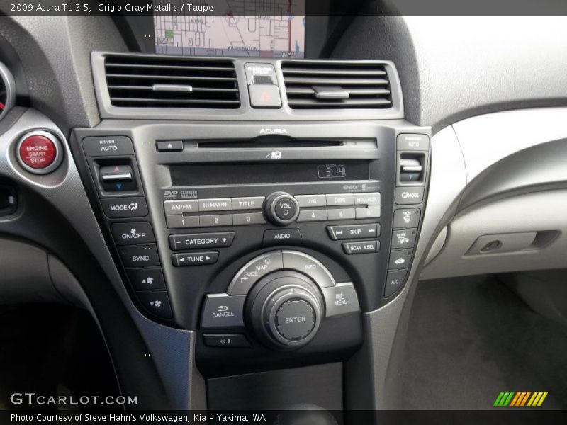 Grigio Gray Metallic / Taupe 2009 Acura TL 3.5
