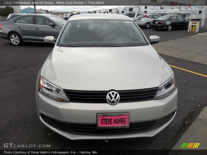 White Gold Metallic / Titan Black 2012 Volkswagen Jetta SE Sedan